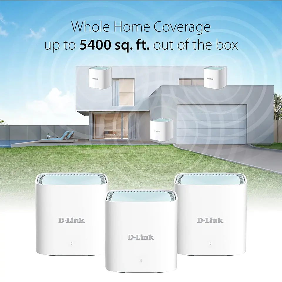 Router Sistema Wi-Fi Mesh D-Link M15 AX1500 Wi-Fi 6 3-Pack 4