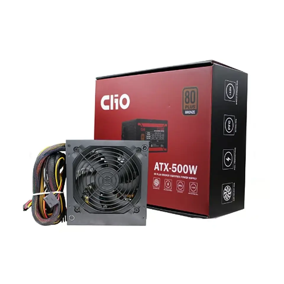 Fuente de Poder Clio de 500W, Certificada 80+ Bronce, ATX 1