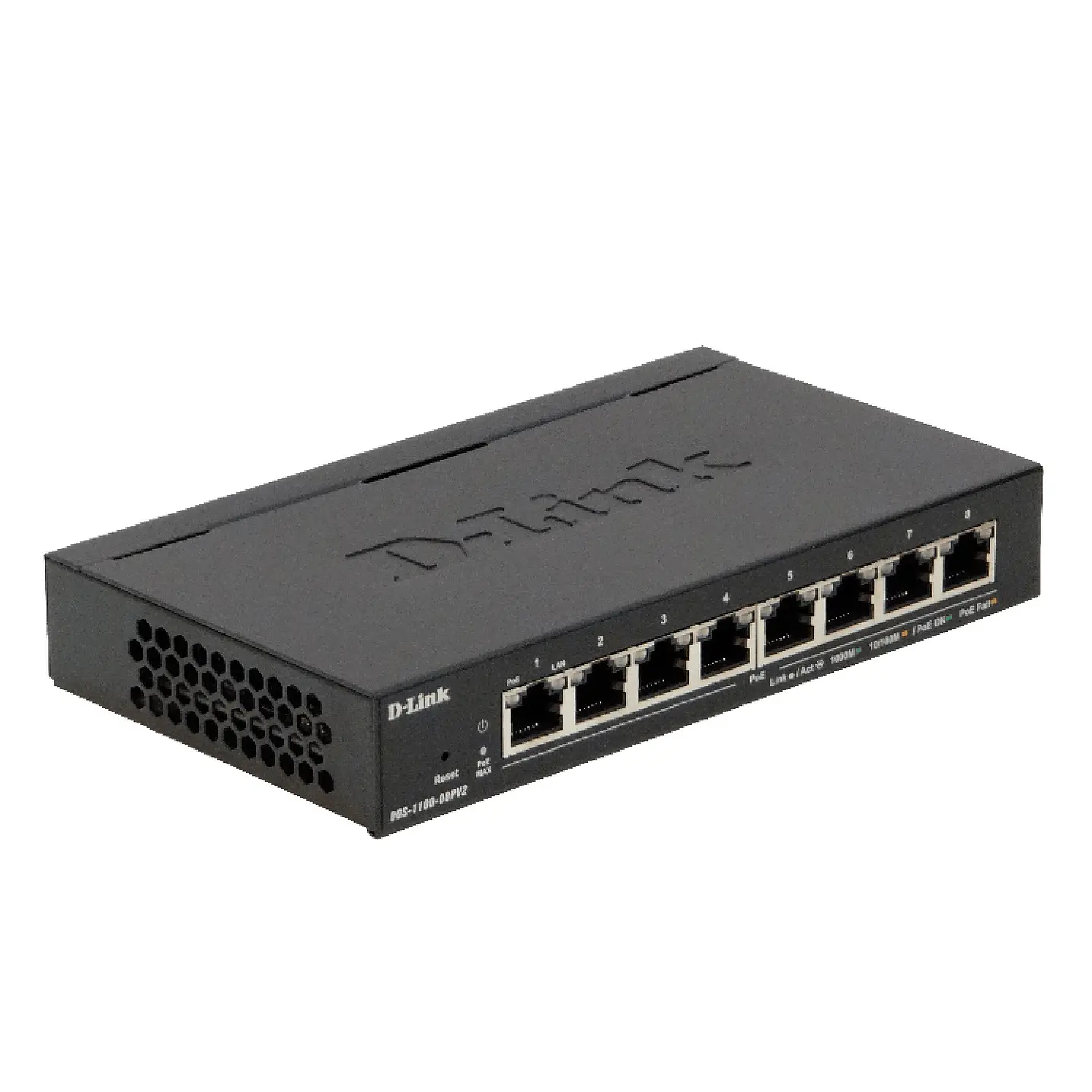 Switch D-Link DGS-1100-08PV2 8 Puertos 10/100/1000Mbps PoE 1