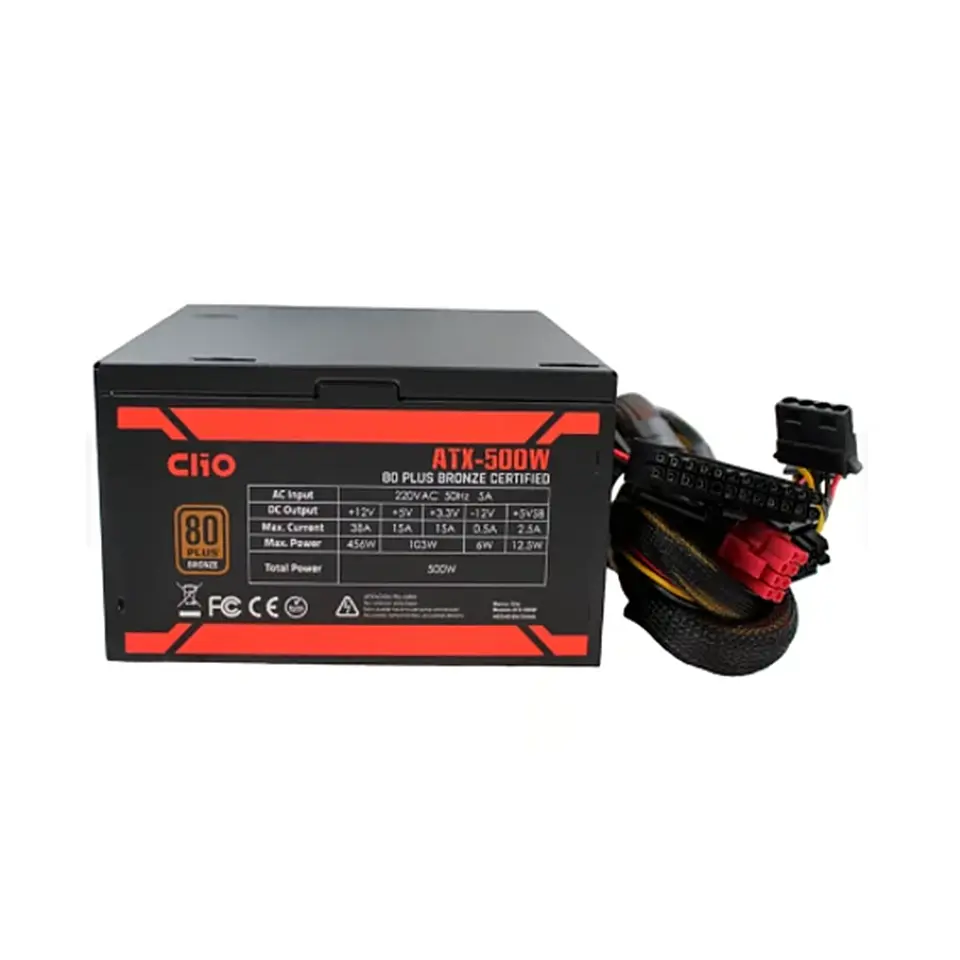 Fuente de Poder Clio de 500W, Certificada 80+ Bronce, ATX 4