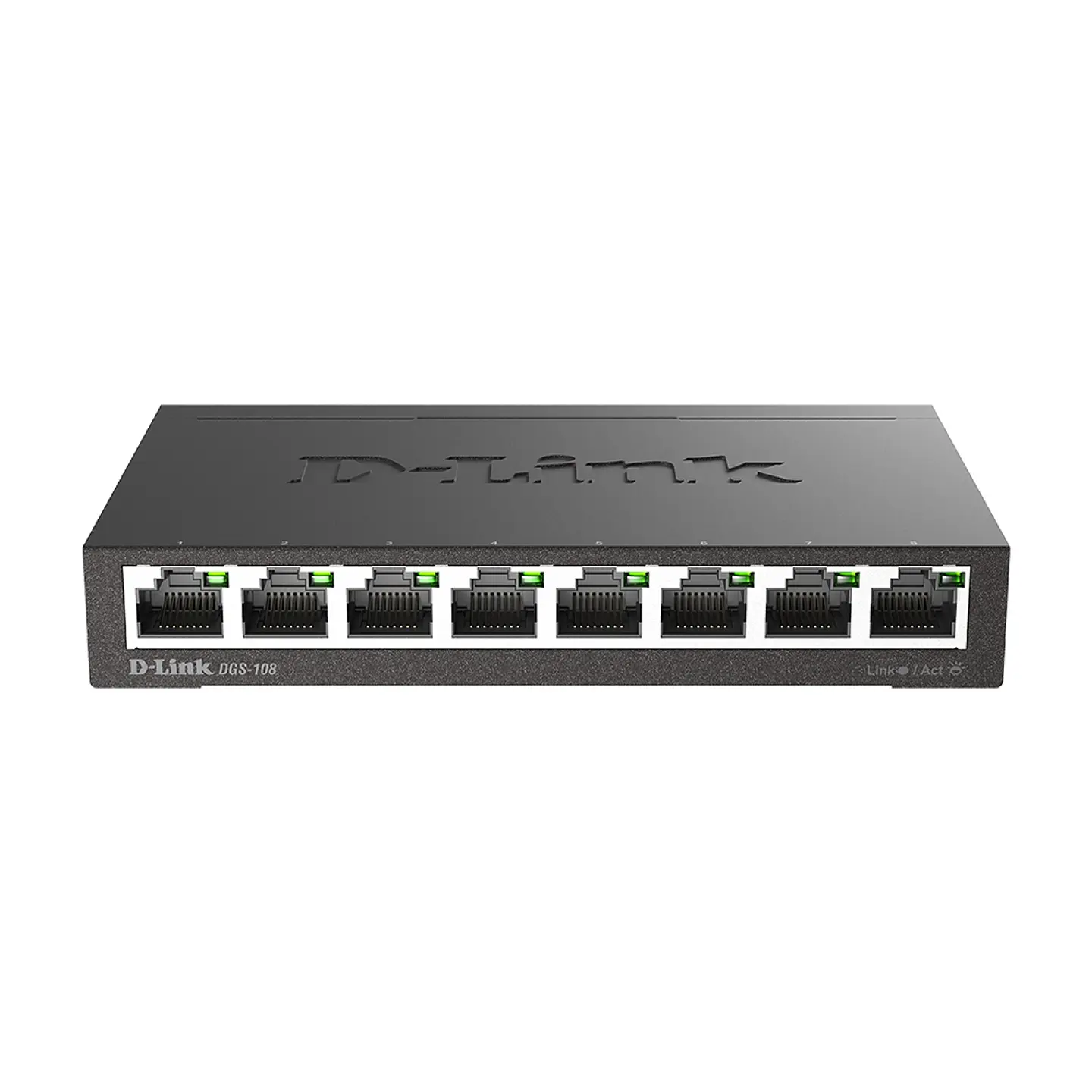 Switch D-Link DGS-108 8 Puertos Gigabit 1000 Mbps Metal Case 2