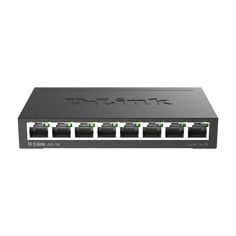Switch D-Link DGS-108 8 Puertos Gigabit 1000 Mbps Metal Case 2
