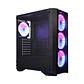 Gabinete Clio P4MB ATX con 4 ventiladores, Vidrio Templado - Miniatura 1