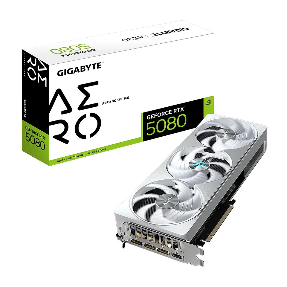 Tarjeta de Vídeo Gigabyte RTX 5080 Aero OC SFF 16GB GDDR7 1
