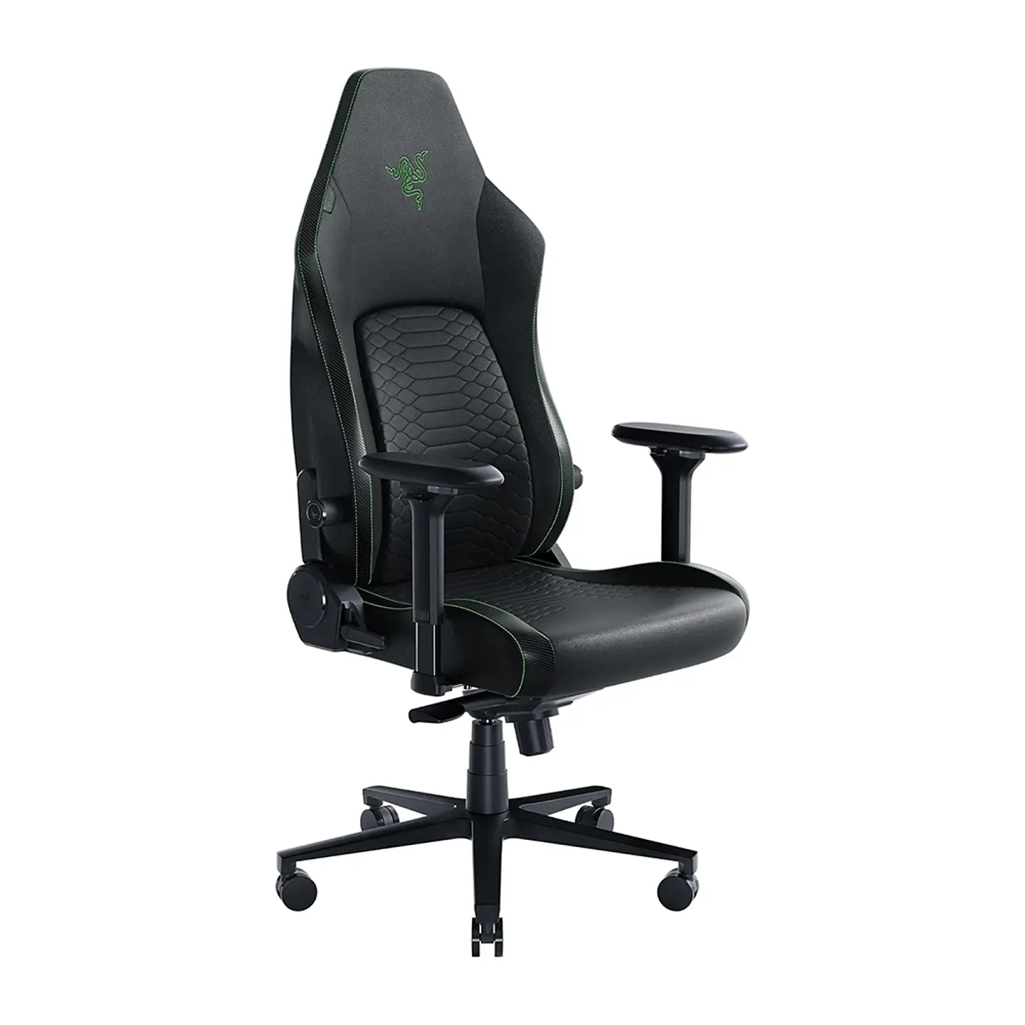 Silla Gamer Razer Iskur V2 Green, soporte Lumbar, Brazos 4D 1