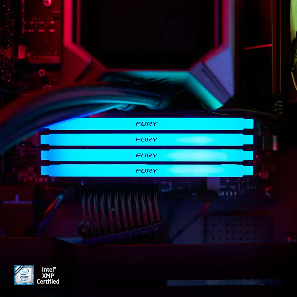 Memoria RAM Kingston Fury Beast 32GB DDR4 3200MT/s CL16 RGB DIMM BK 4