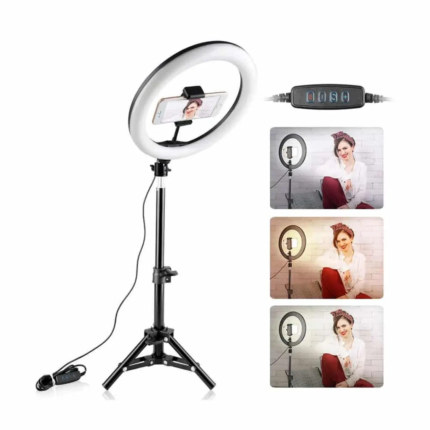 Súper oferta TikToker: Aro 26cm + trípode regulable hasta 65cm 1