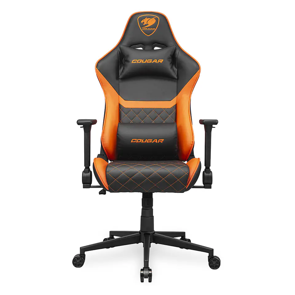 Silla Cougar Armor One V2, Brazos 4D, 120kg reales, Orange 1