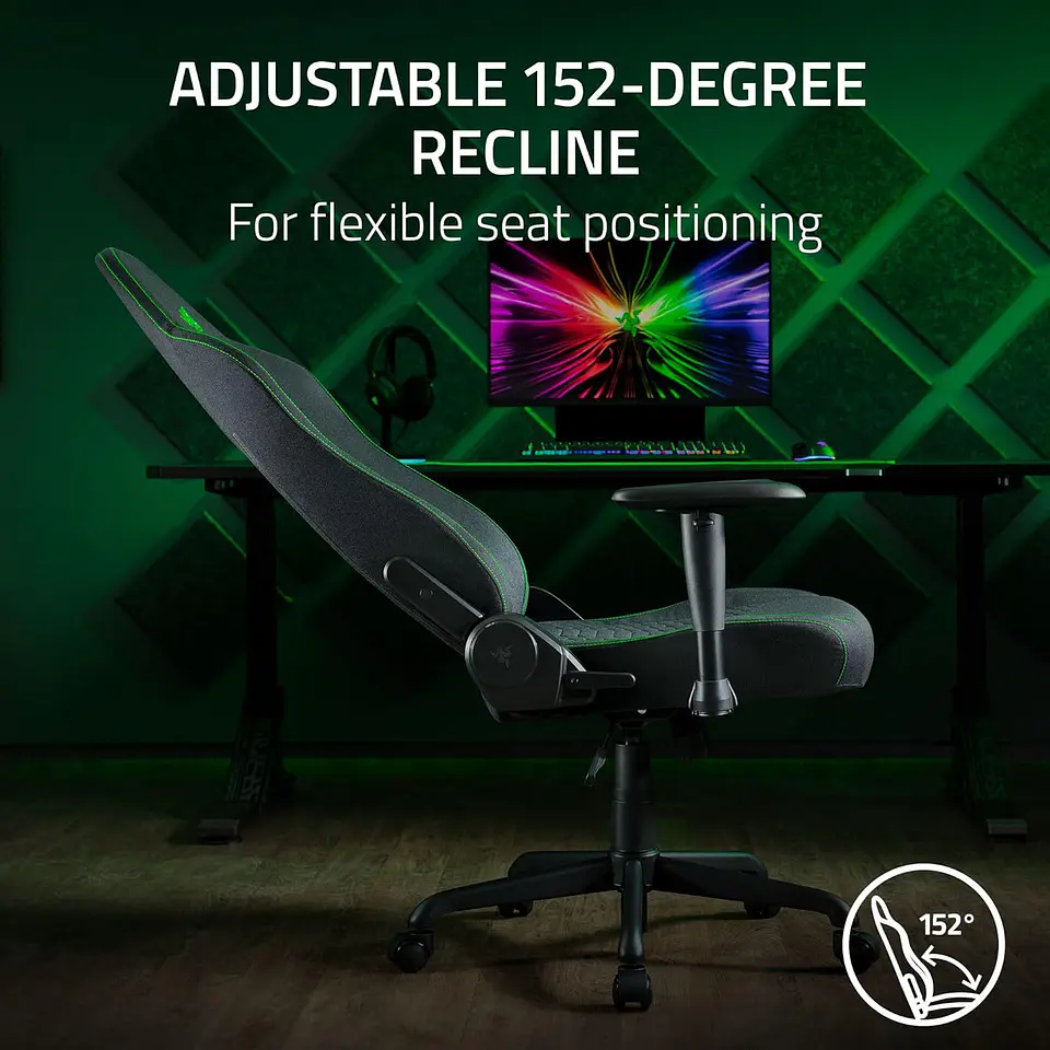 Silla Razer Iskur V2 X Black Fabric, soporte lumbar integrado 4