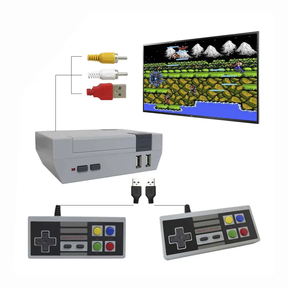 Consola Retro Mini Game 620 Juegos Incluidos + 2 Joysticks usb 2