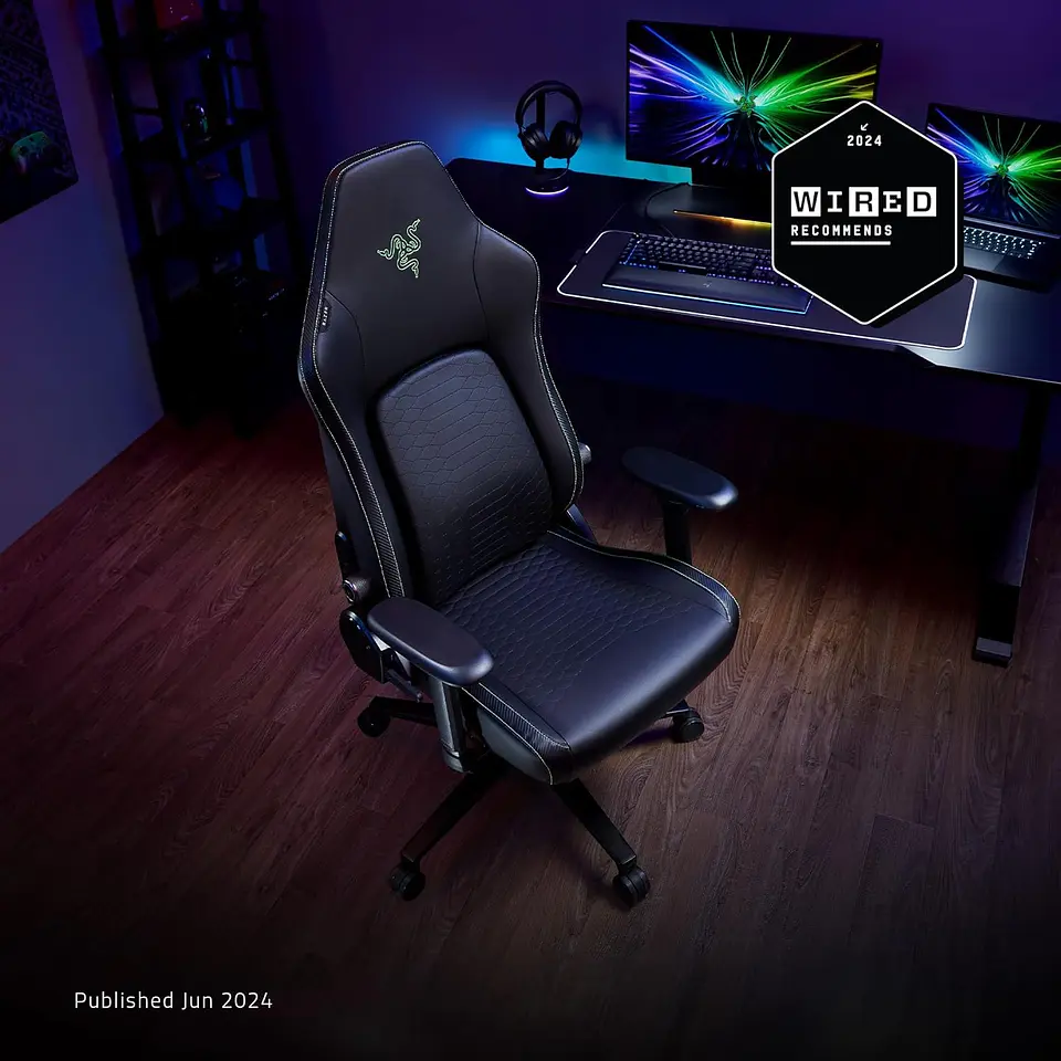 Silla Gamer Razer Iskur V2 Fabric Dark Gray, apoyabrazos 4D 8
