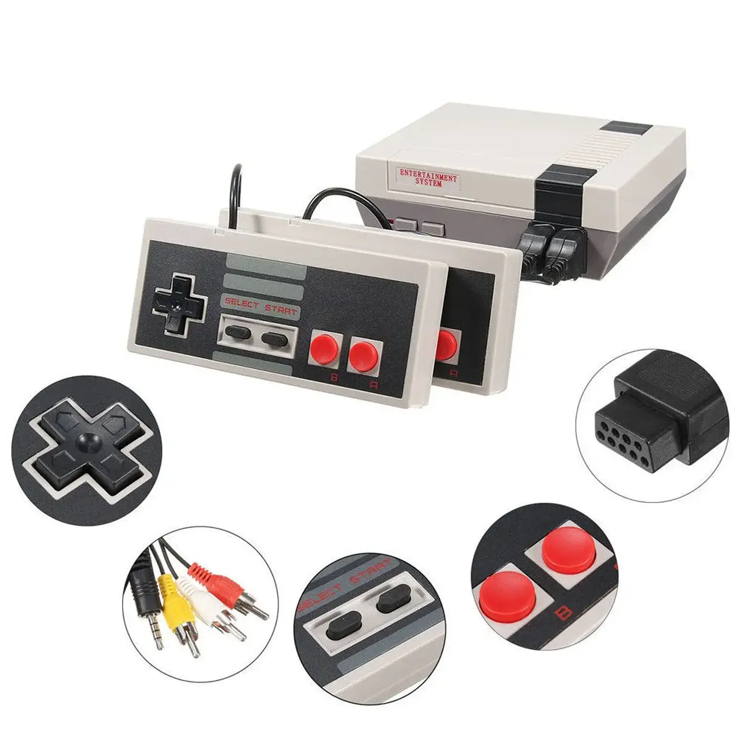 Consola Retro Mini Game 620 Juegos Incluidos + 2 Joysticks usb 4
