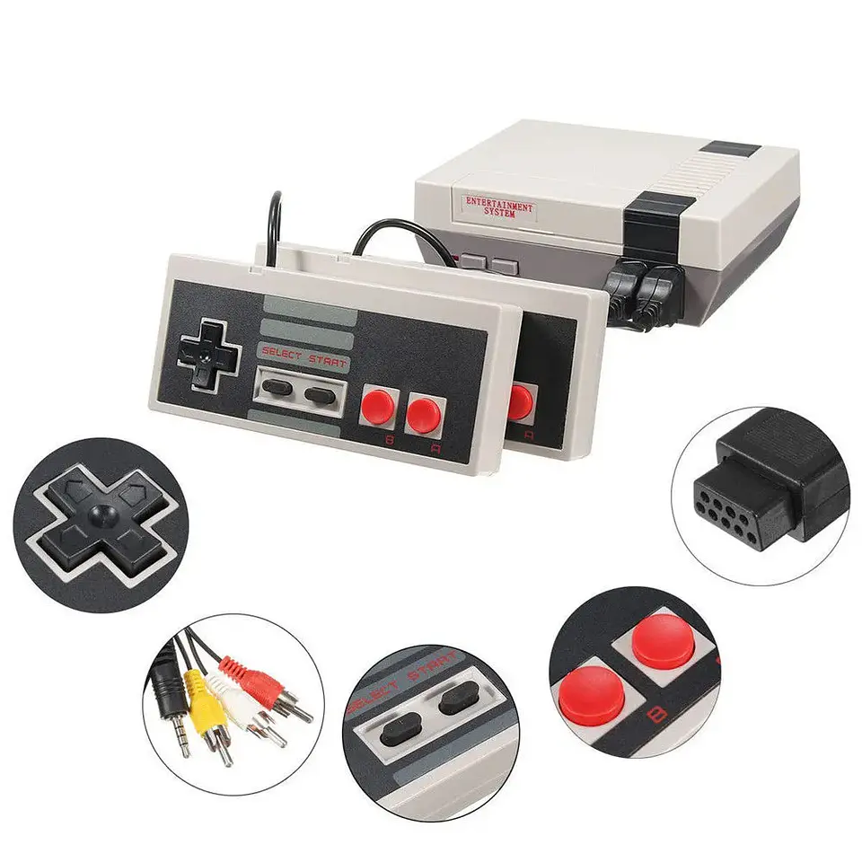 Consola Retro Mini Game 620 Juegos Incluidos + 2 Joysticks usb 4