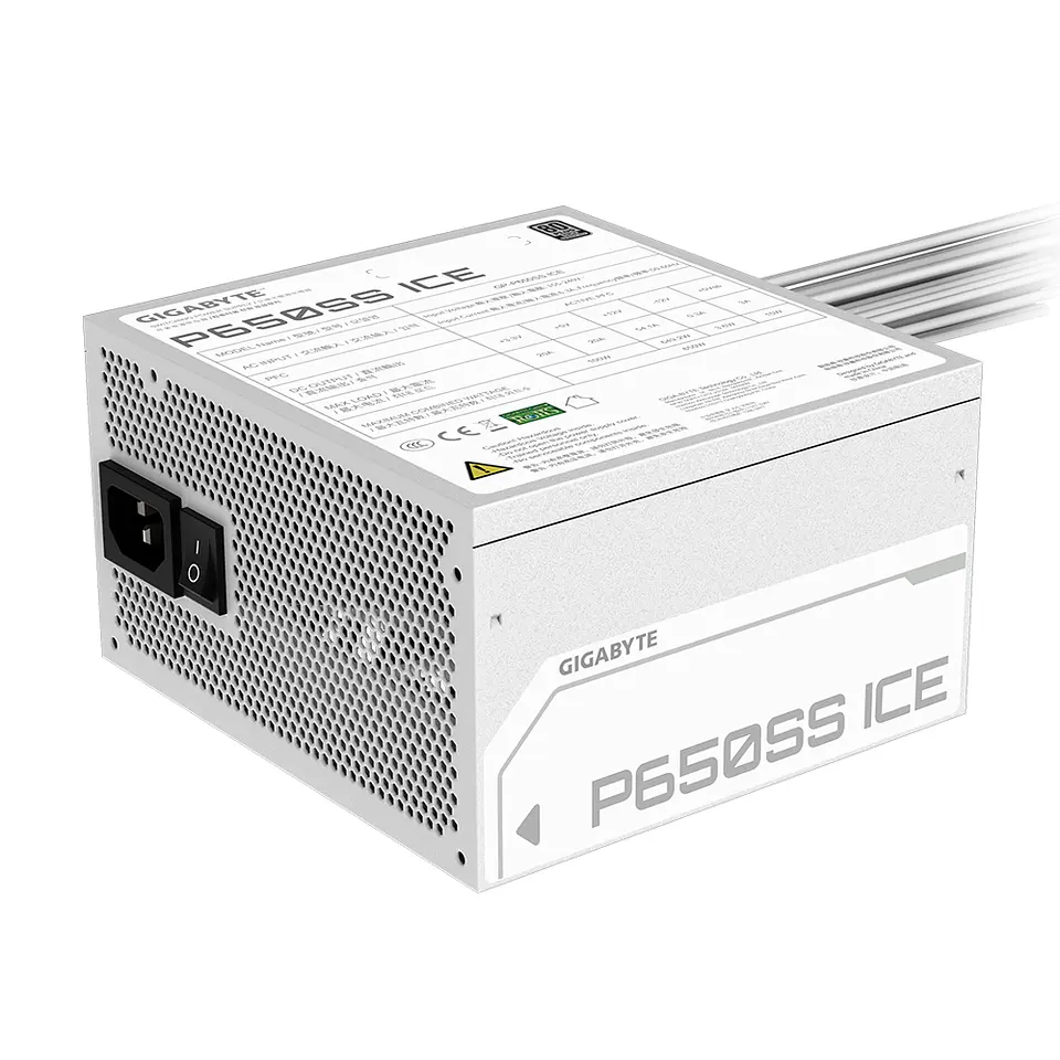 Fuente de Poder Gigabyte 650W  GP-P650SS ICE 80+ Silver 5