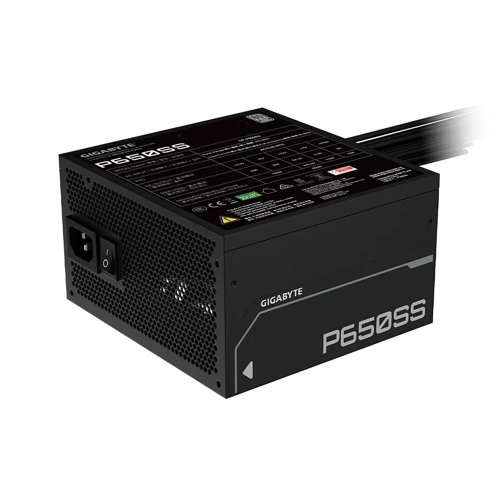 Fuente de Poder Gigabyte 650W  GP-P650SS 80+ Silver 6