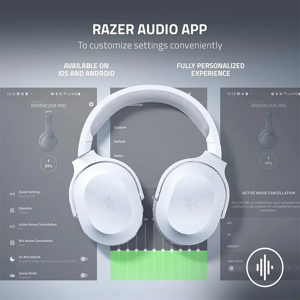 Audifonos Razer Barracuda X Mercury, Inalámbricos, Blanco 4