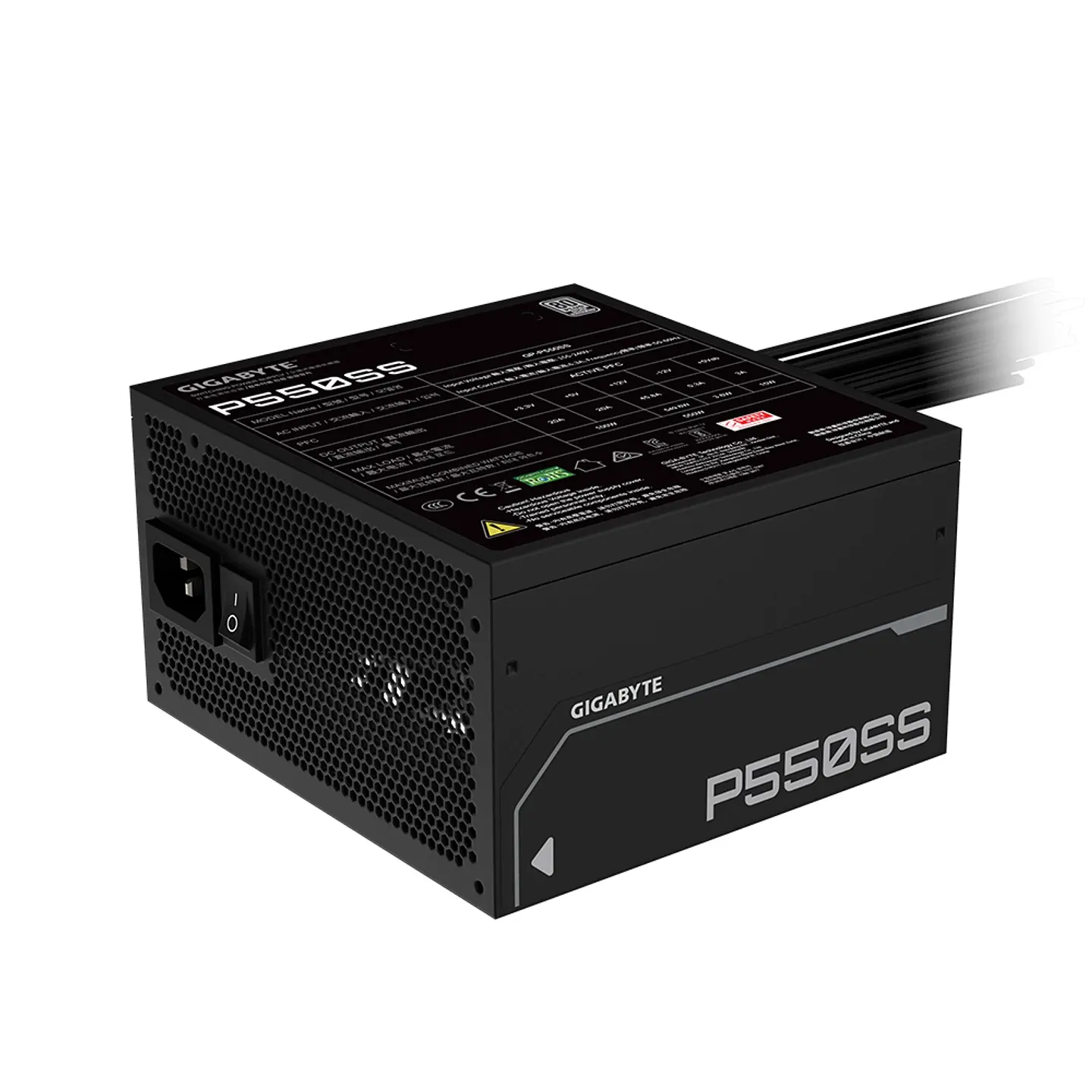 Fuente de Poder Gigabyte 550W GP-P550SS 80+ Silver 7