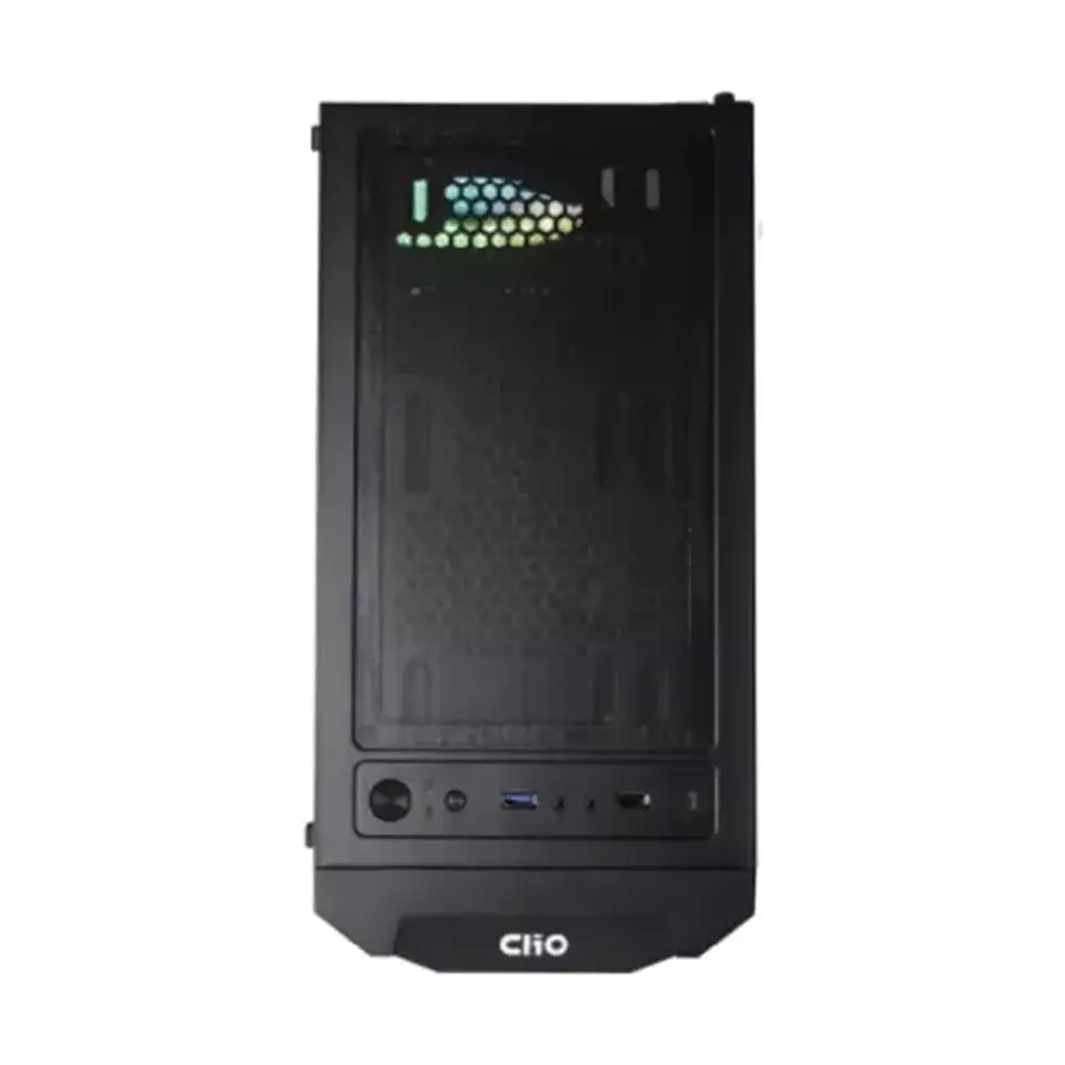 Gabinete Clio P4MB ATX con 4 ventiladores, Vidrio Templado 3