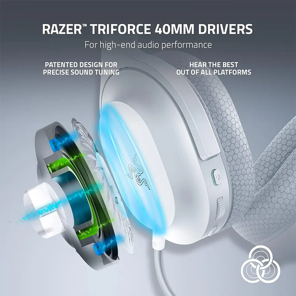 Audifonos Razer Barracuda X Mercury, Inalámbricos, Blanco 5