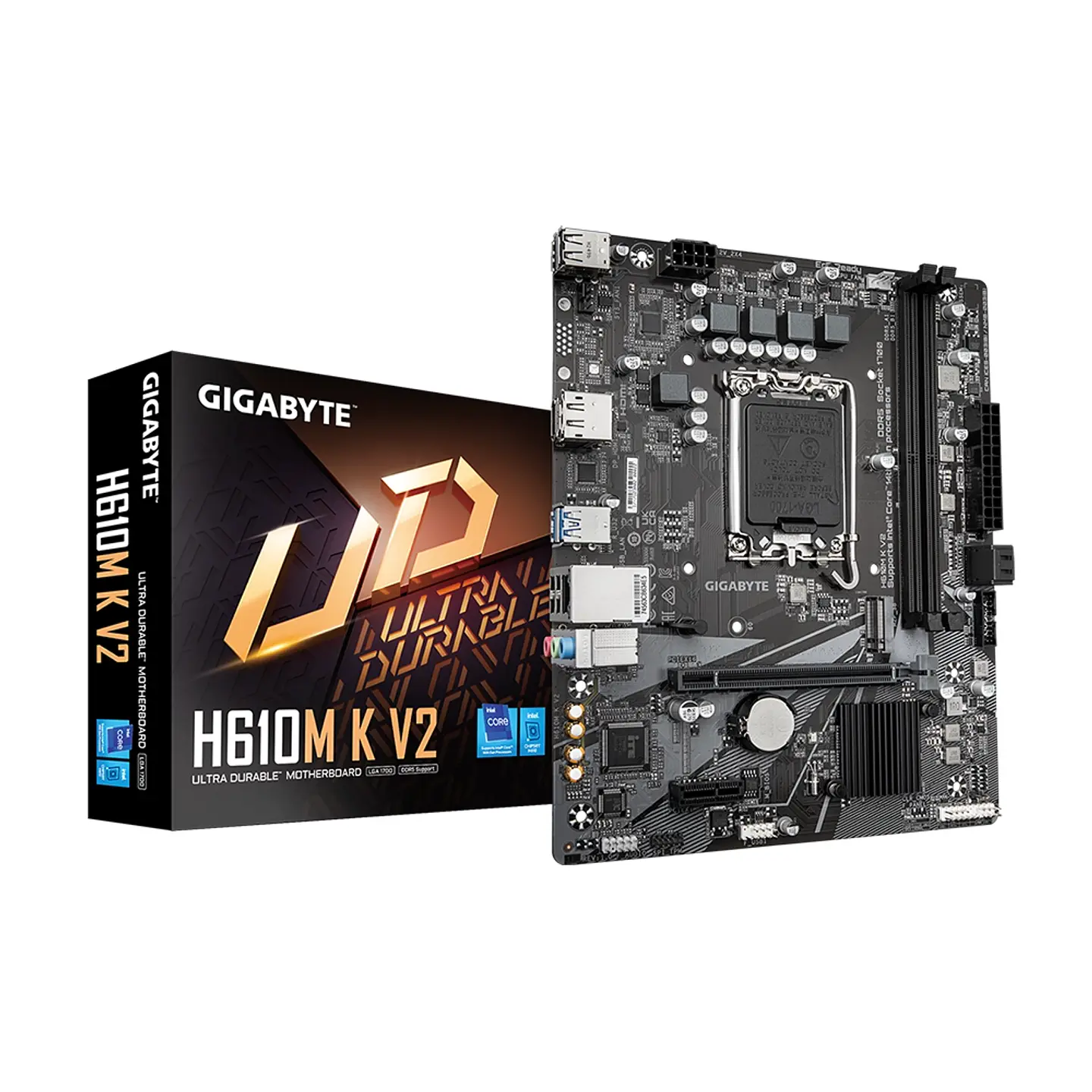 Placa Madre Gigabyte H610M K V2, Intel H610, LGA 1700, DDR5 1