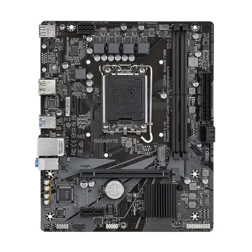 Placa Madre Gigabyte H610M K V2, Intel H610, LGA 1700, DDR5 2