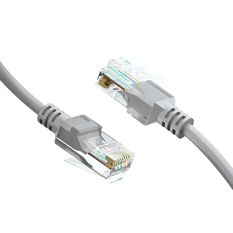 Cable de Red Patch Cord Cat6 5Mts CCA RJ-45 100 Ohm Gris