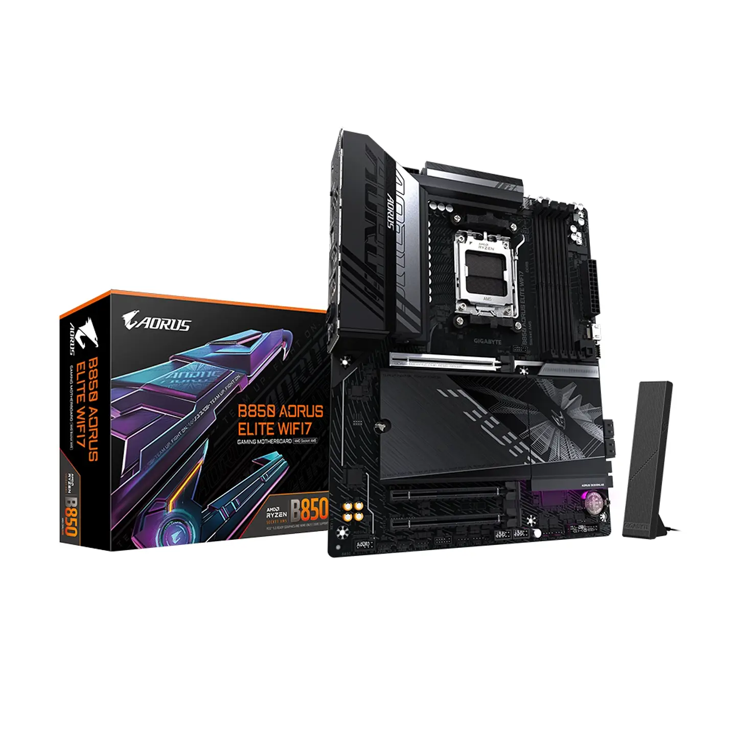 Placa Madre Aorus B850 ELITE WIFI7, AMD B850 AM5, DDR5, ATX 1