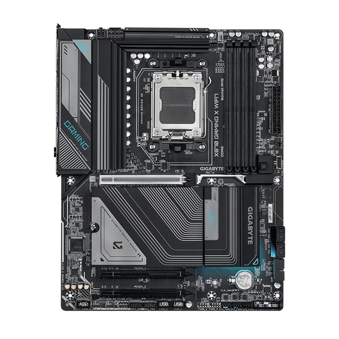 Placa Madre Gigabyte X870 Gaming X Wifi7, AMD AM5, DDR5, ATX 2