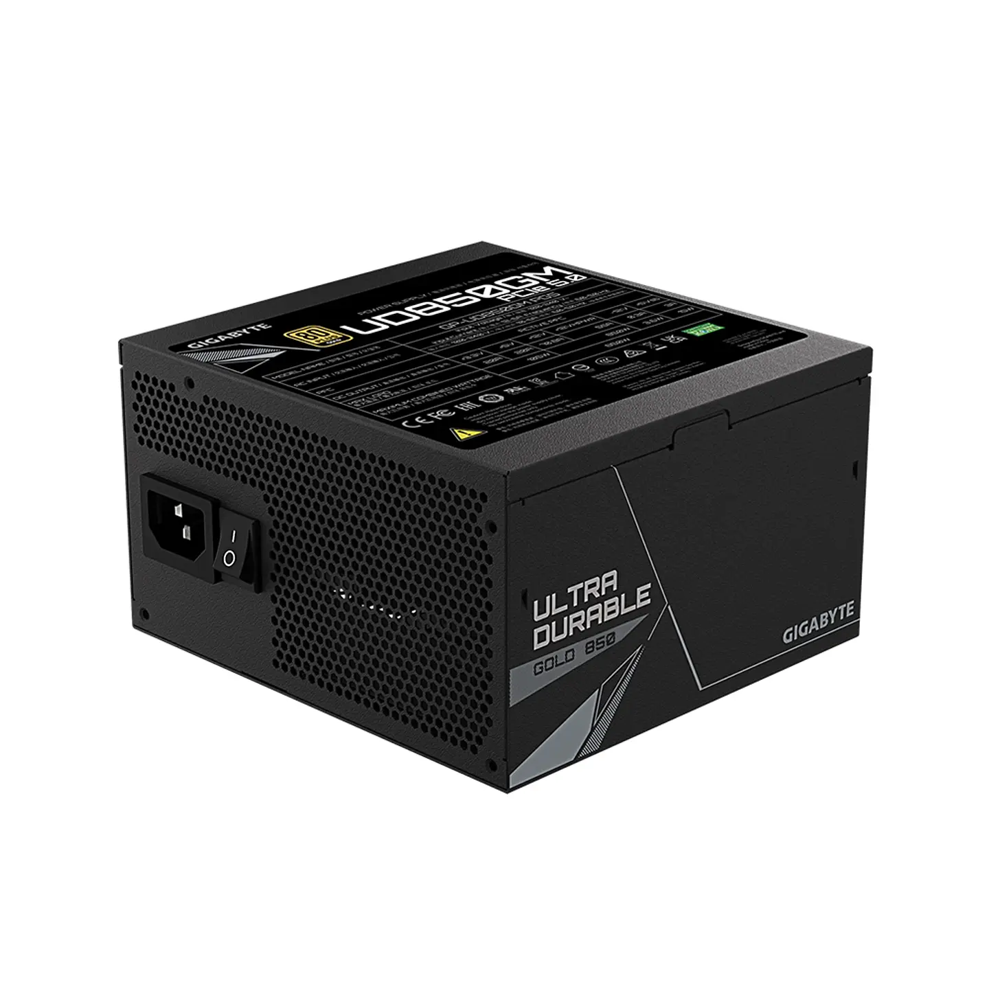 Fuente de Poder Gigabyte 850W UD850GM PG5, 80+ Gold, Modular 5