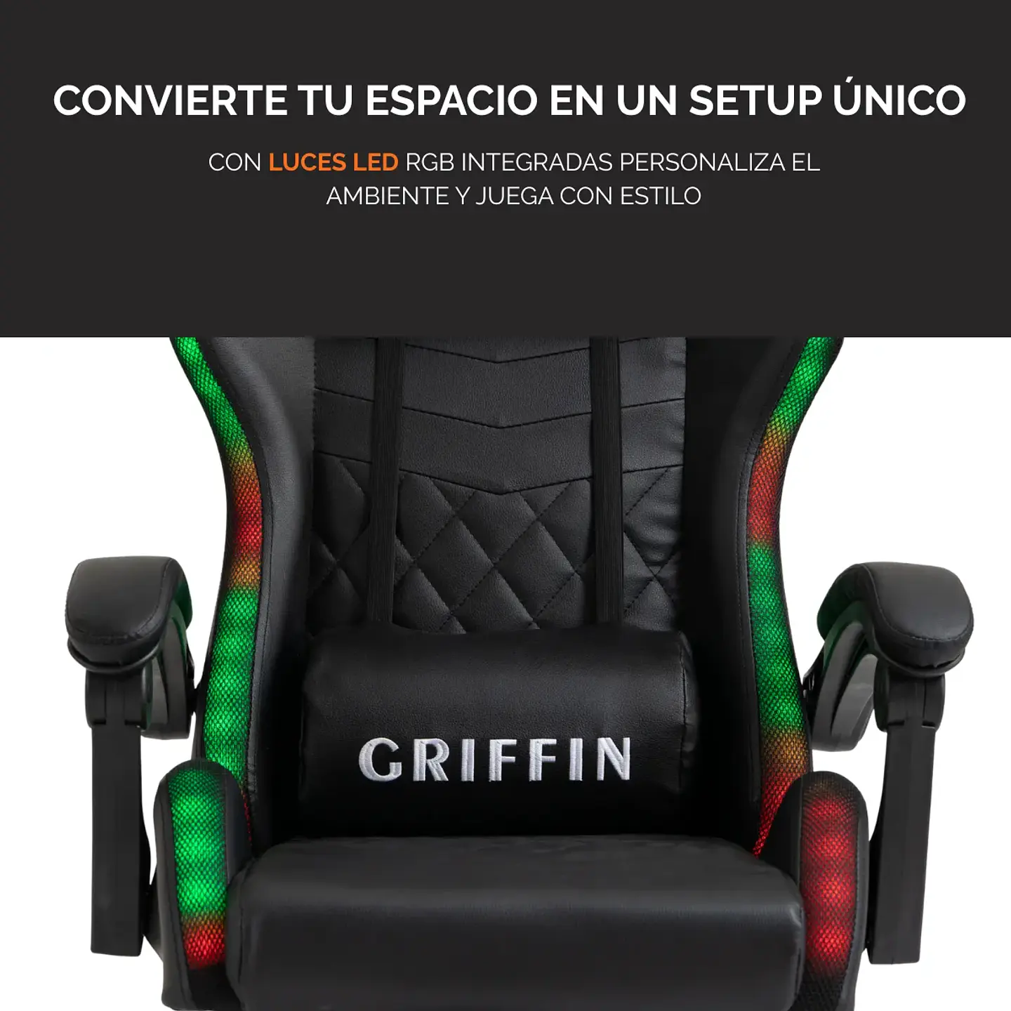 Silla de escritorio Ultimate Griffin Gamer - RGB 7