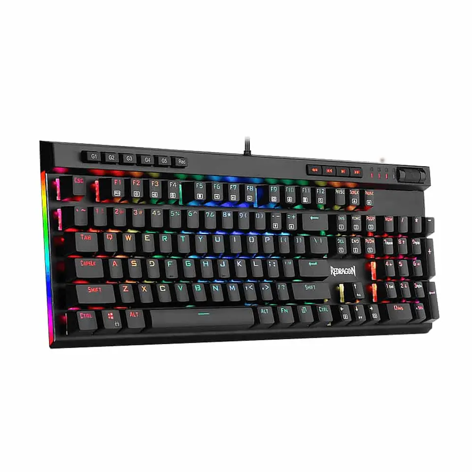 Teclado Mecánico Redragon Vata Pro, Switch Brown Óptico, RGB 3