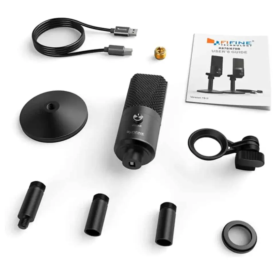 Micrófono Fifine USB 16MM Diafragma - K670B 2