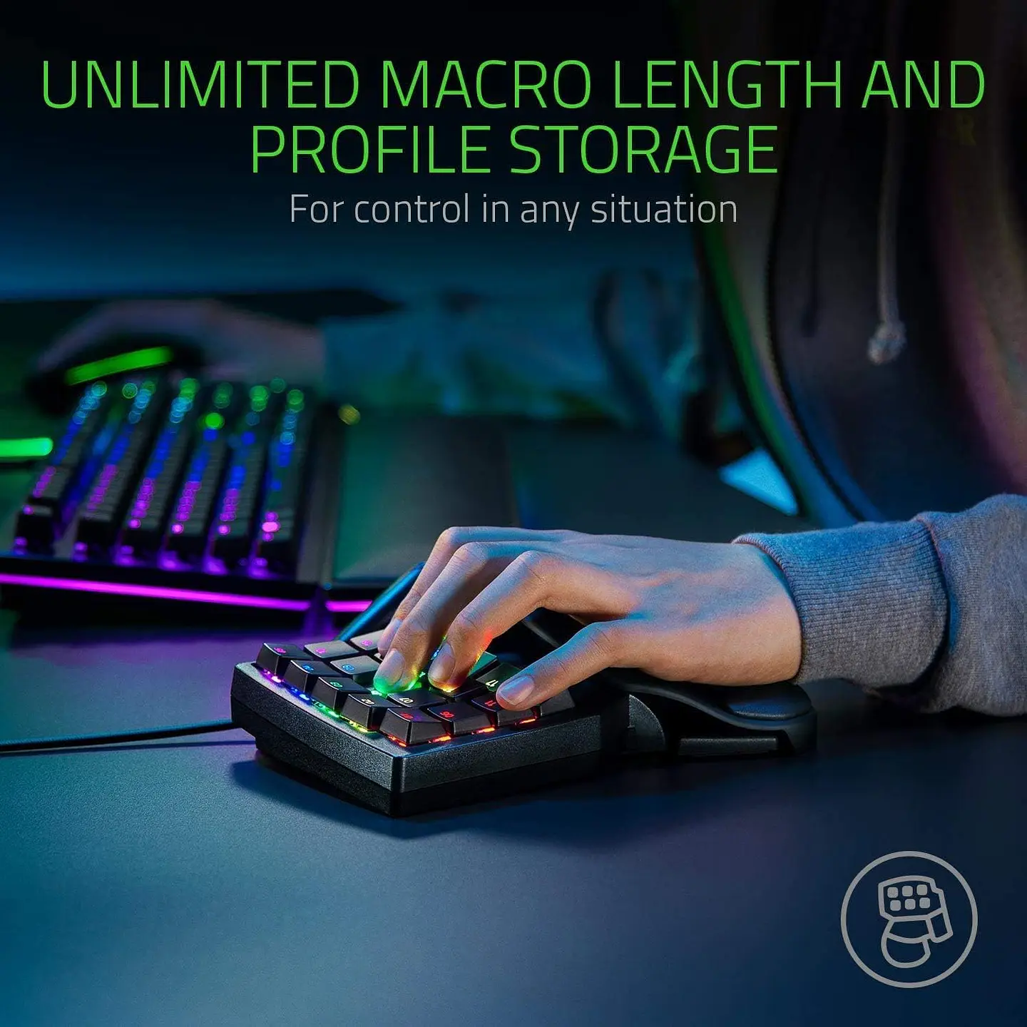 Teclado Razer Tartarus Pro, 32 Teclas Programables, Control 4