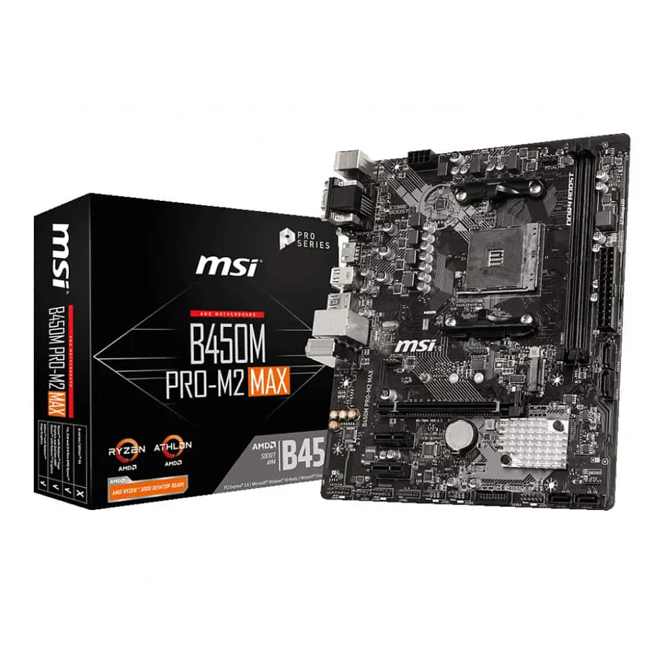 Placa Madre MSI B450M PRO-M2 MAX, AM4, Ryzen 5000, 2xDDR4, 1xHDM 1