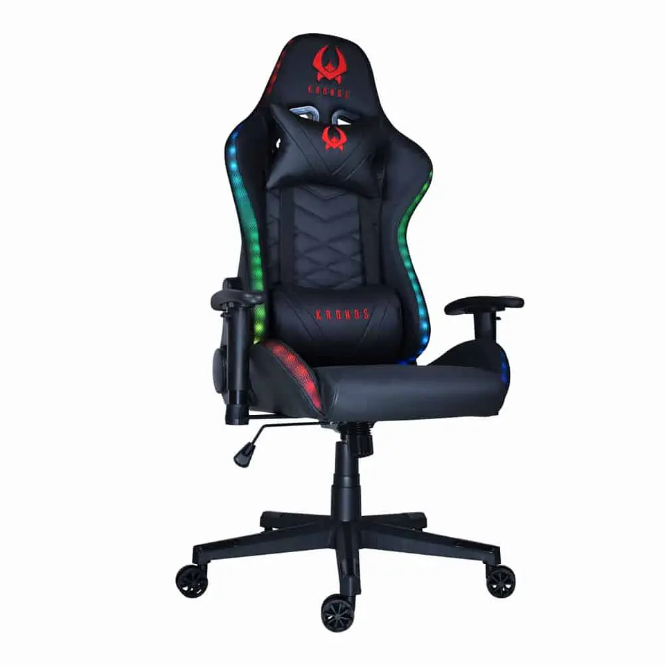 Silla Gamer Profesional Kronos Hunter Led, Brazos 2D 1