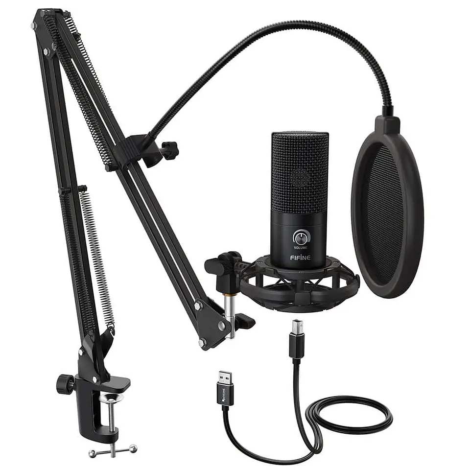 Kit Fifine Micrófono Podcasting - T669B 1