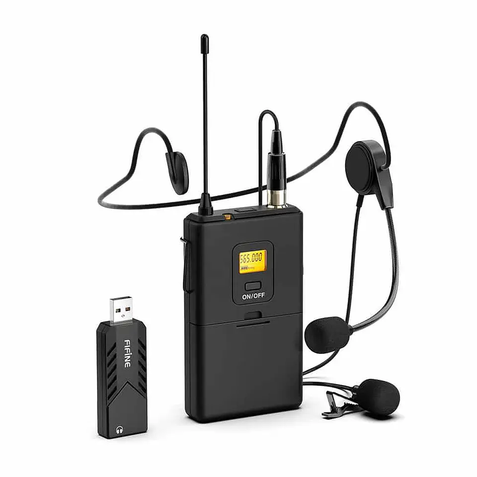 Micrófono Inalámbrico Fifine K031B, USB con Solapa Lavalier 1