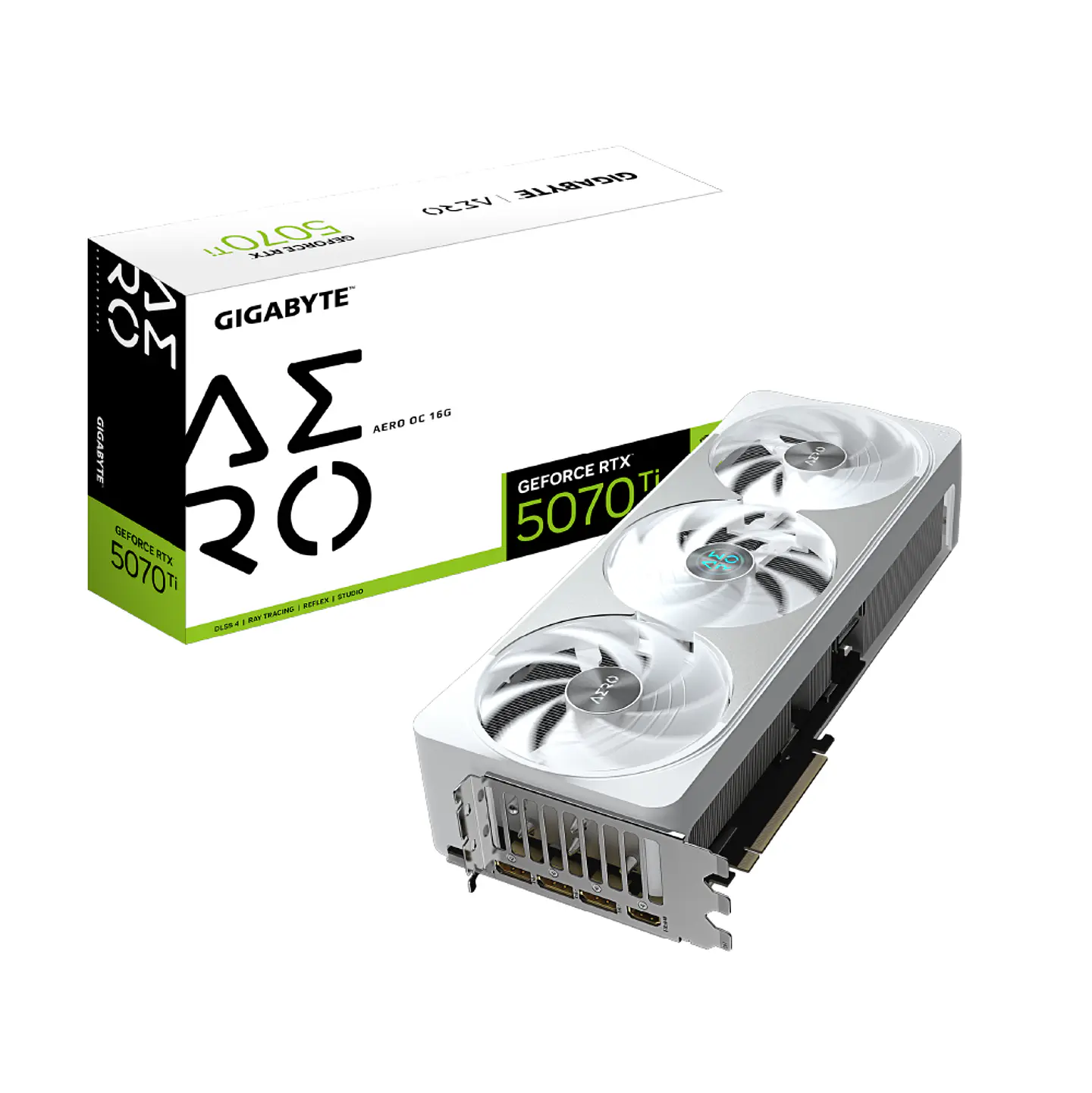 Tarjeta de Video Gigabyte RTX 5070 Ti AERO OC 16G, GDDR7 PciE-5.0 1