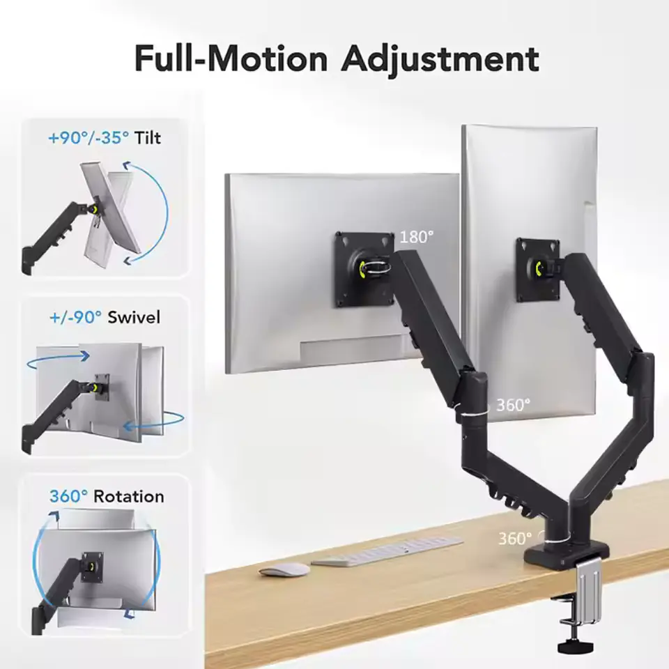 Soporte Monitor Doble Brazo articulado GS-N02 13
