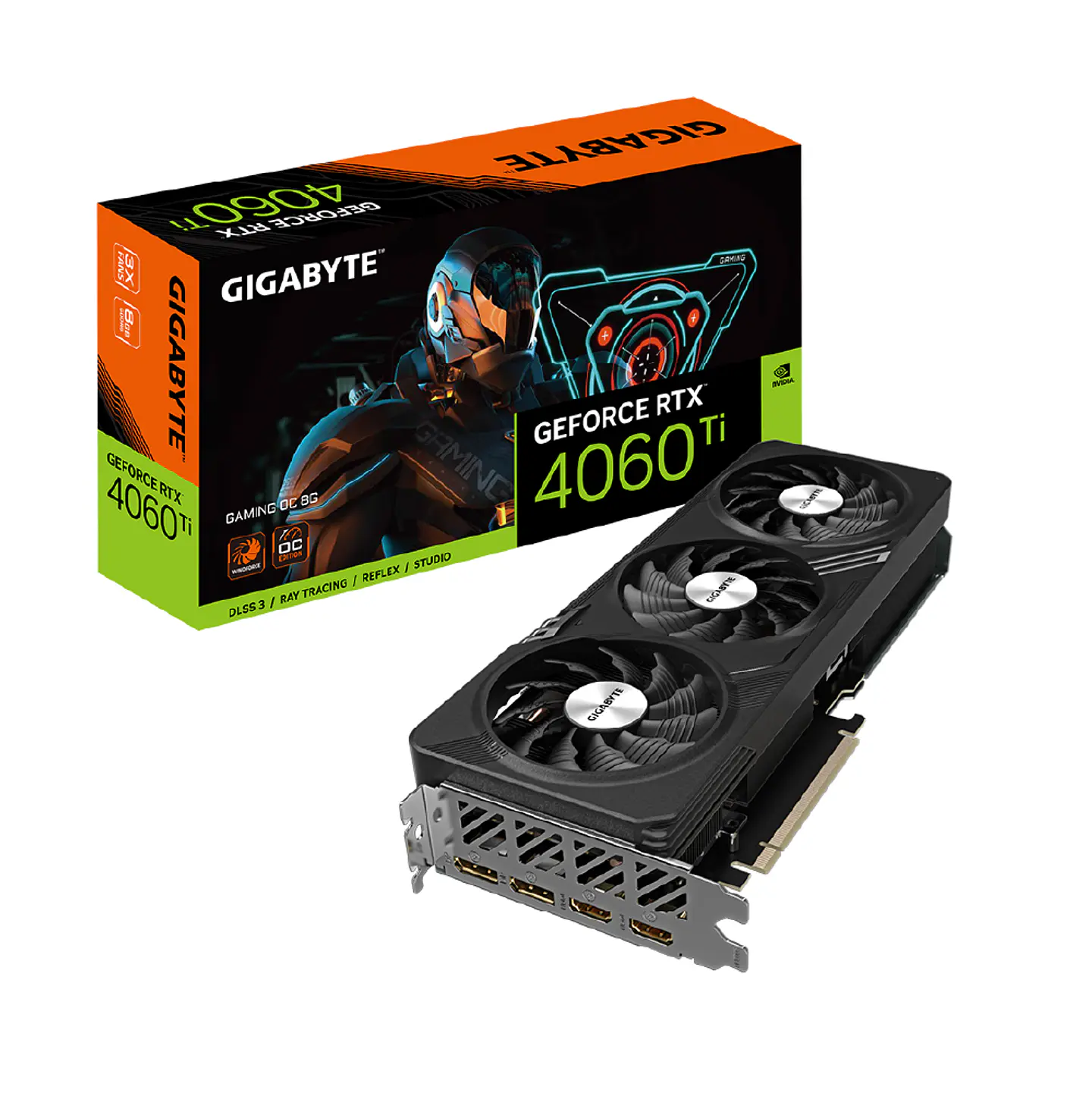 Tarjeta de Video Gigabyte RTX 4060 Ti GAMING OC 8G GDDR6 PciE-4.0 1