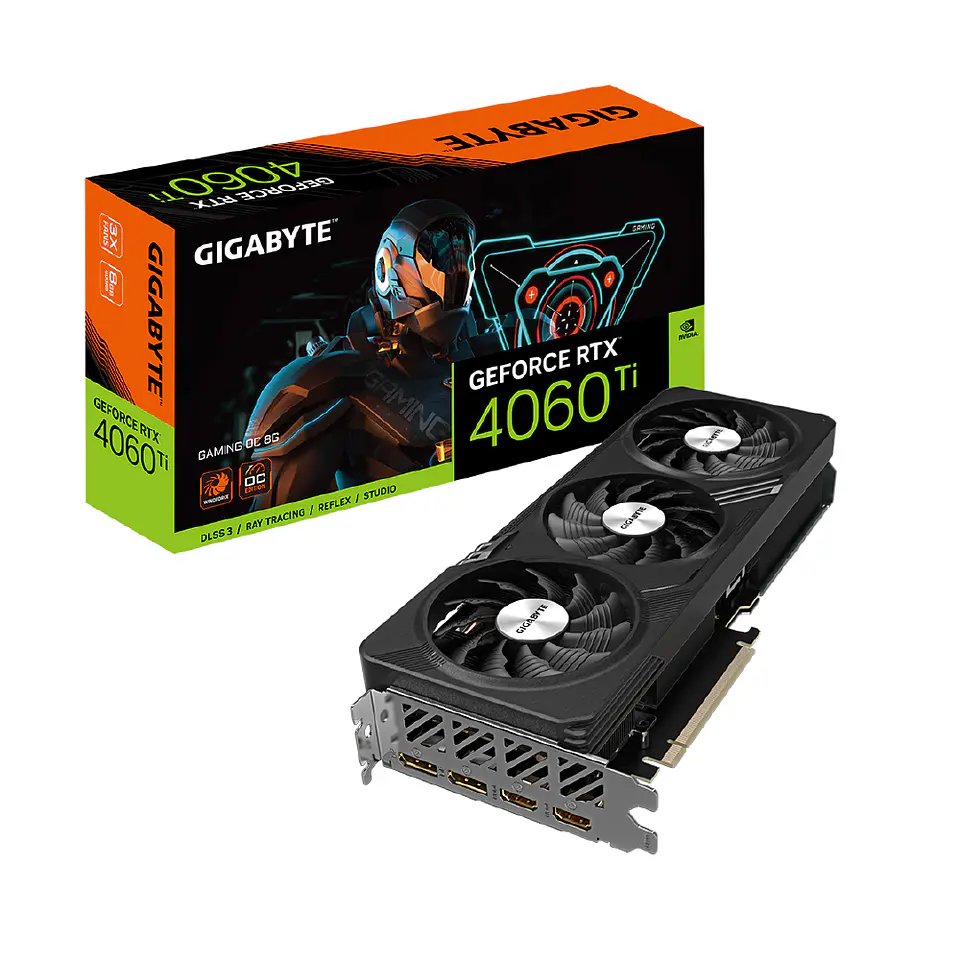 Tarjeta de Video Gigabyte RTX 4060 Ti GAMING OC 8G GDDR6 PciE-4.0 1