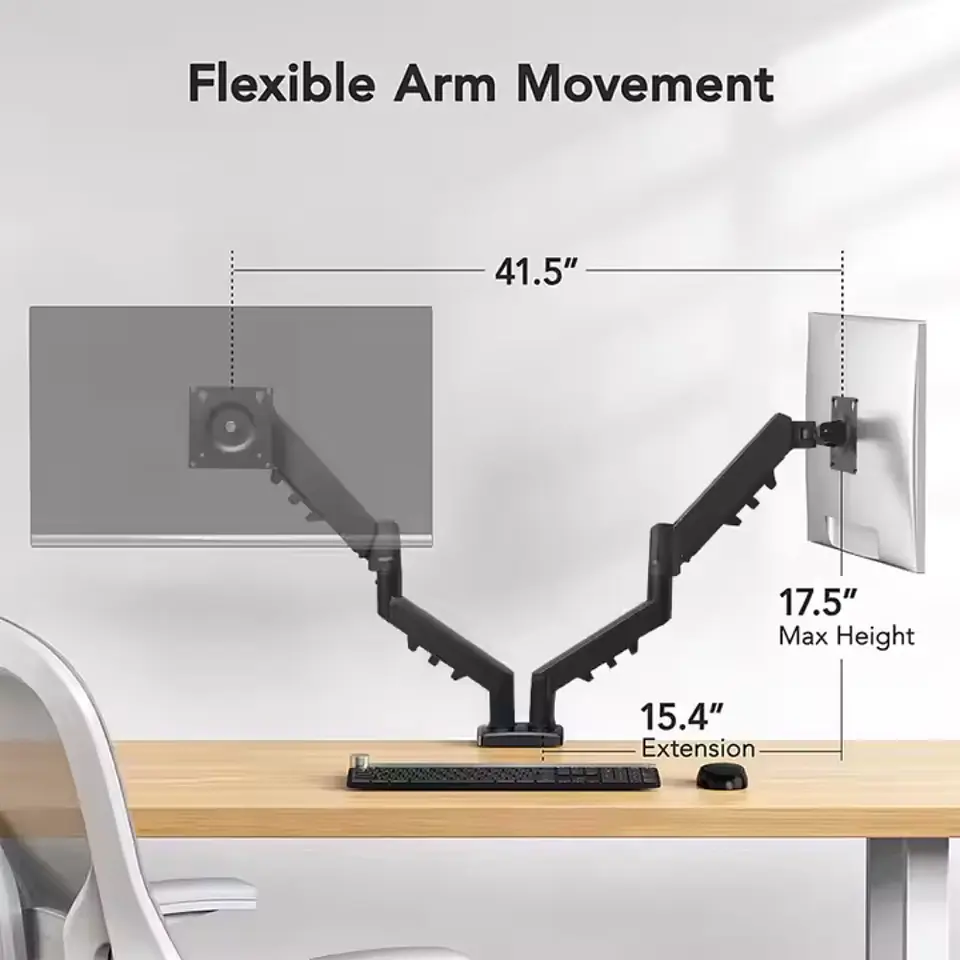 Soporte Monitor Doble Brazo articulado GS-N02 13