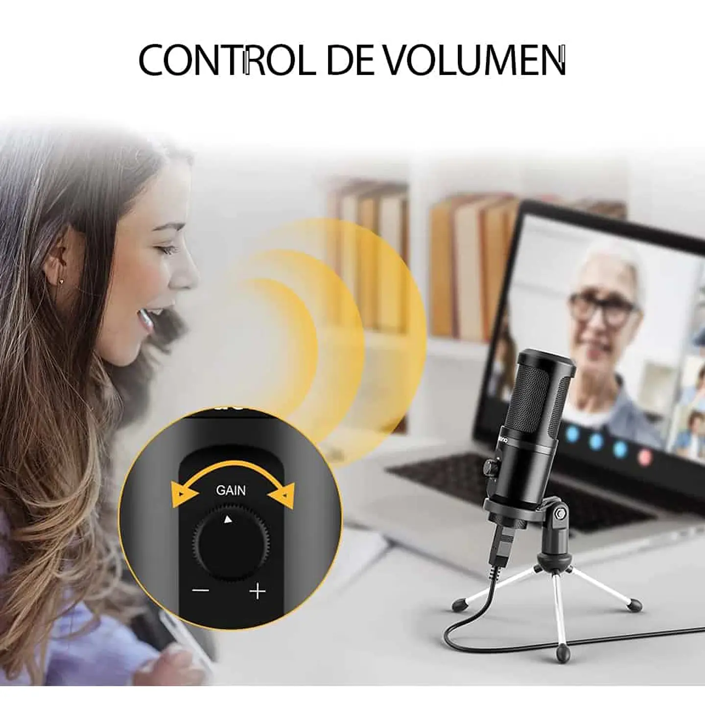 Micrófono Profesional Maono, AU-PM461TR, USB 3
