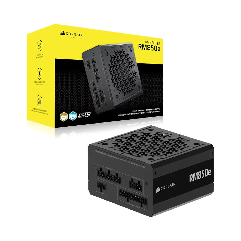 Fuente de Poder Corsair RM850E 850W, 80+ Gold, Modular 1