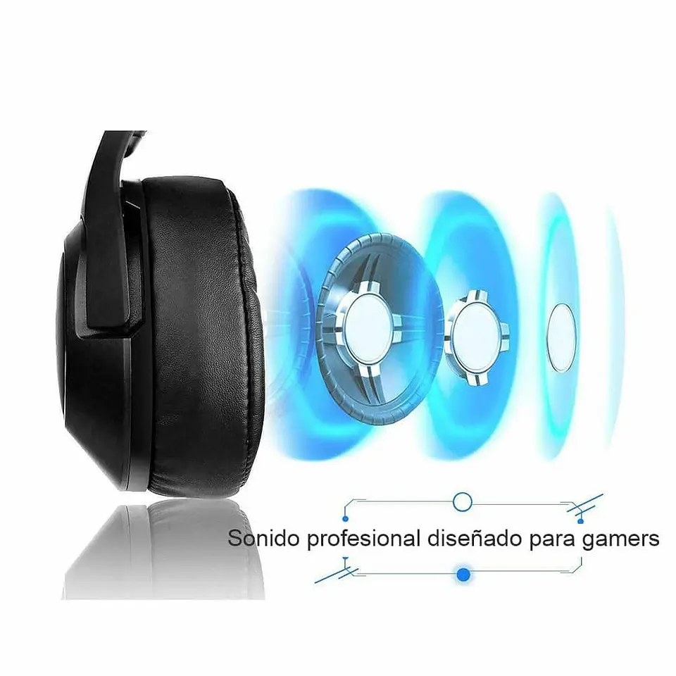 Audífonos gamer profesional RGB Onikuma K19 - negro 3