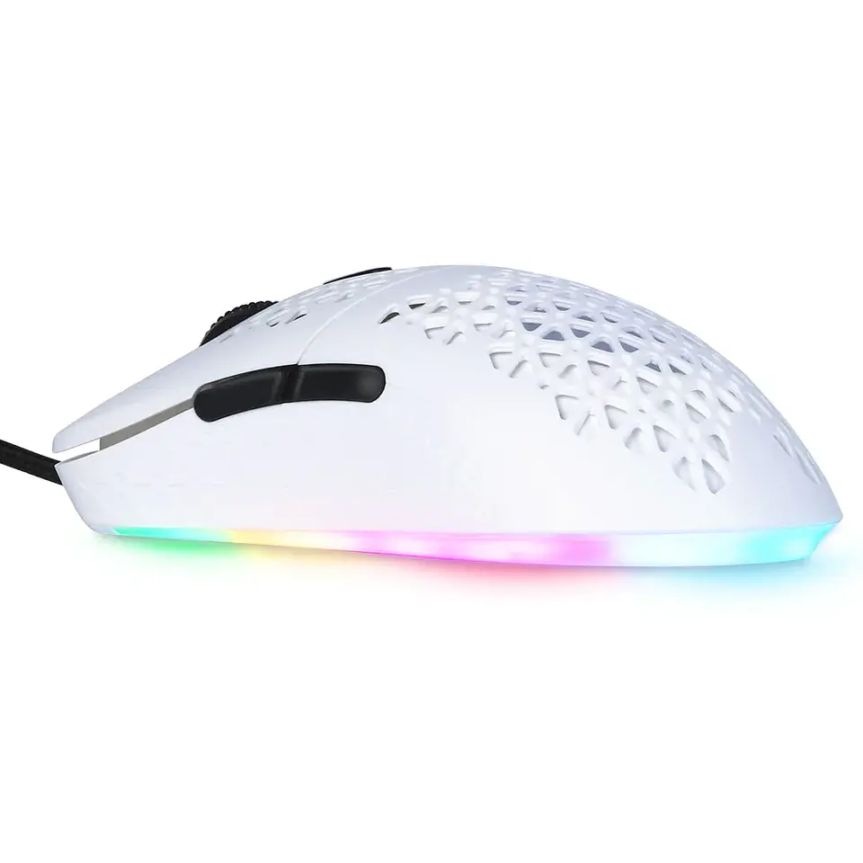 Mouse Gamer Onikuma Cw911 Óptico, Rgb, Ventilación, Blanco 3