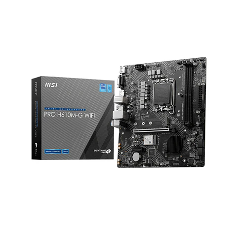 Placa Madre MSI PRO H610M-G WIFI, LGA 1700, DDR5, mATX