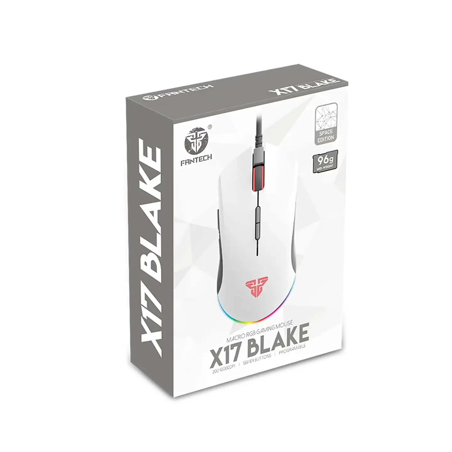 Mouse Gamer Fantech Blake X17 Space, 10.000 dpi, 7 botones 4