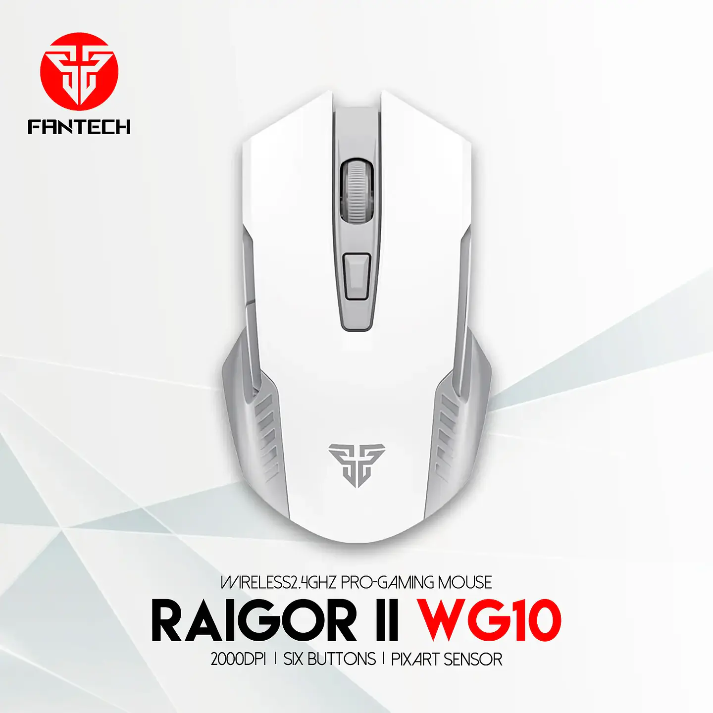 Mouse Gamer Inalámbrico Fantech RAIGOR II WG10 White Edition 5