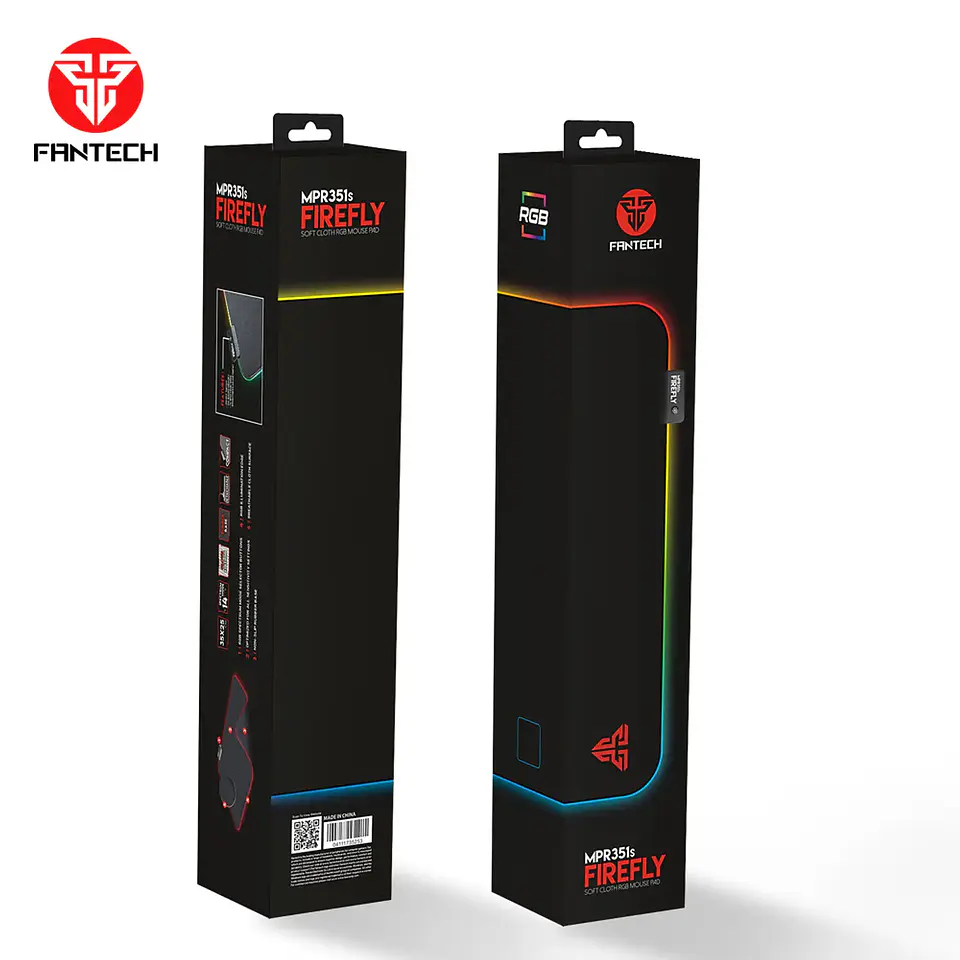 Mousepad Fantech Firefly RGB M MPR351 Black, 250x350 mm 5